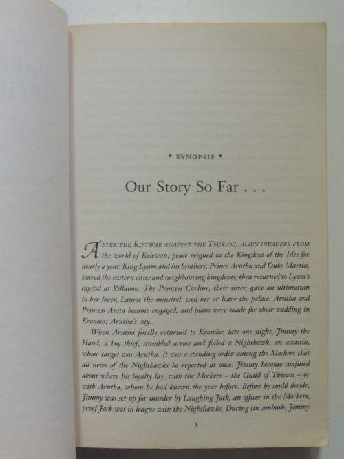 A Darkness at Sethanon - Raymond E  Feist