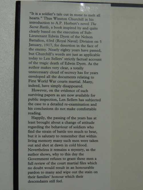 For God`s Sake Shoot Straight- Story Of Court Martial &Execution Of Sub. Lt. Edwin Dyett - L Sellers