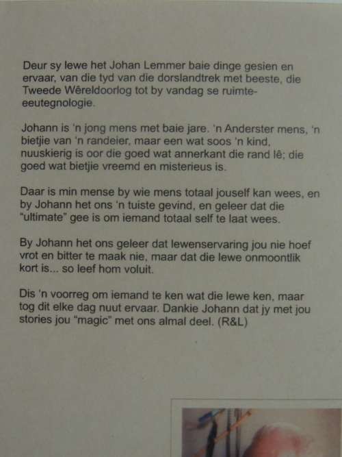 Vreemde Stories uit Afrika - Johann Lemmer -    SIGNED      Afrikaans