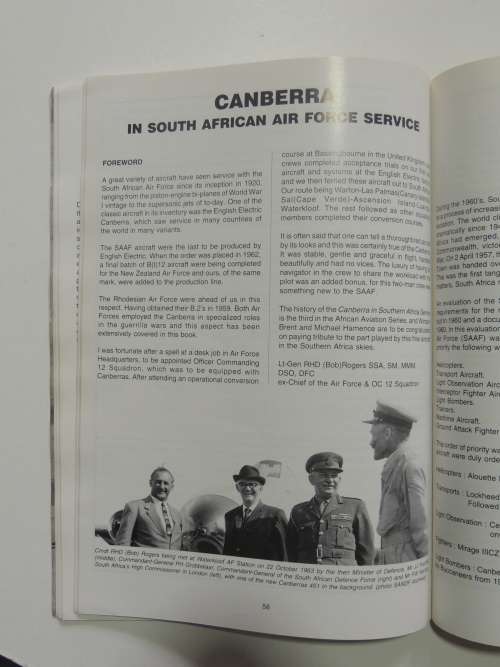 Canberra In Southern African Sevice - Michael Hamence, Winston Brent