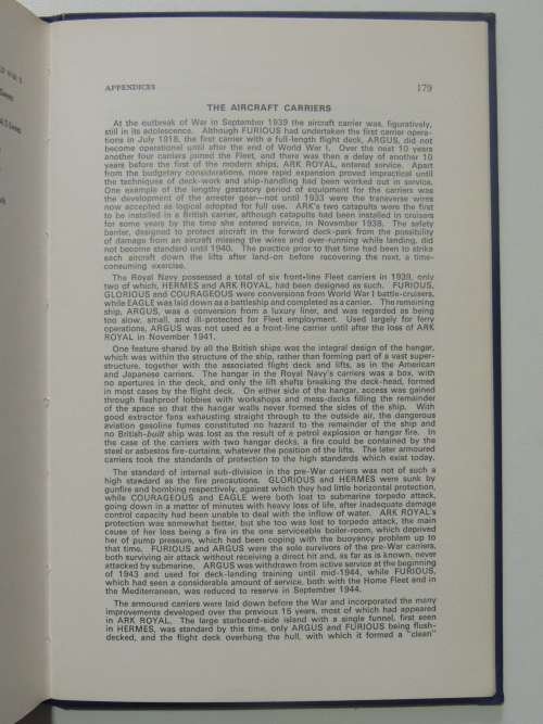 Carrier Operations In World War II Volume 1 The Royal Navy- J.D. Brown
