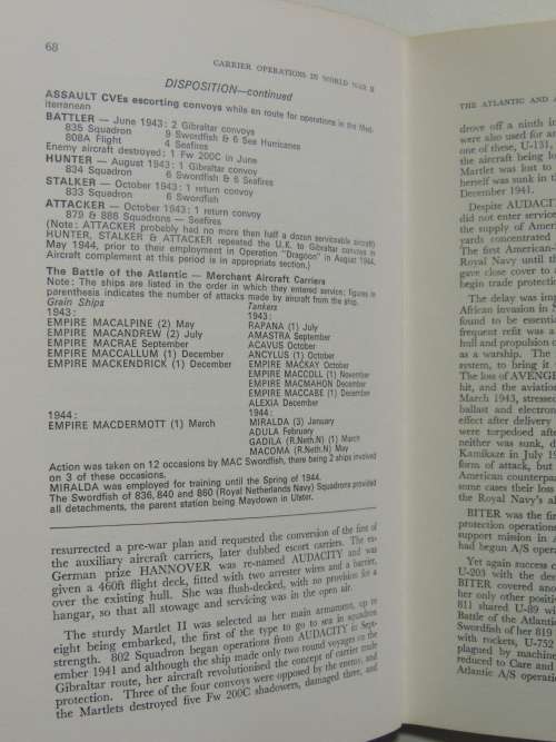 Carrier Operations In World War II Volume 1 The Royal Navy- J.D. Brown