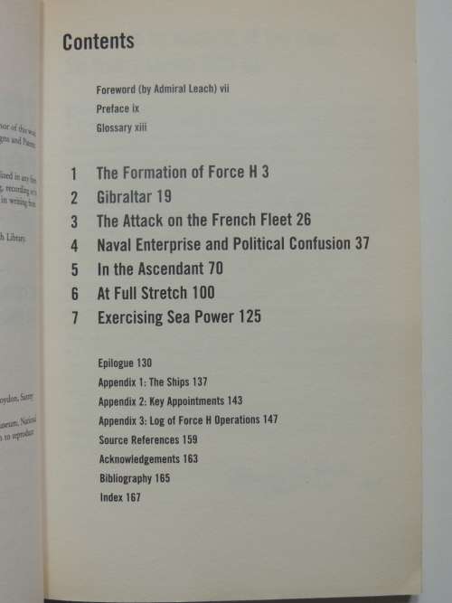 Somerville`s Force H, The Royal Navy`s Gibraltar Based Fleet, June1940 To March 1942 -Raymond Dannre