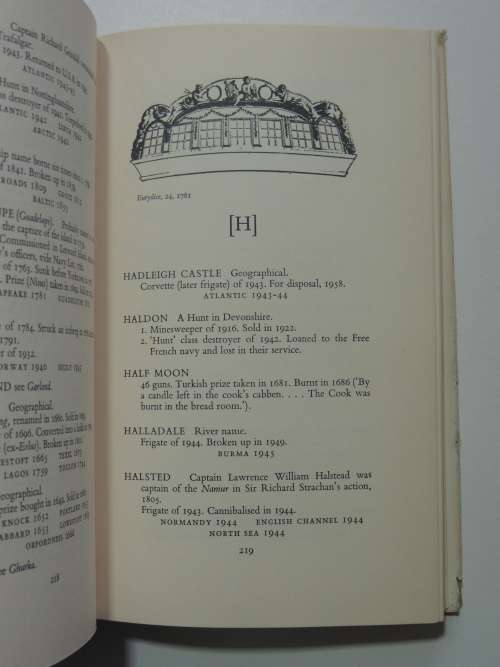 British Warship Names - Capt. T.D. Manning & Cdr. C.F. Walker