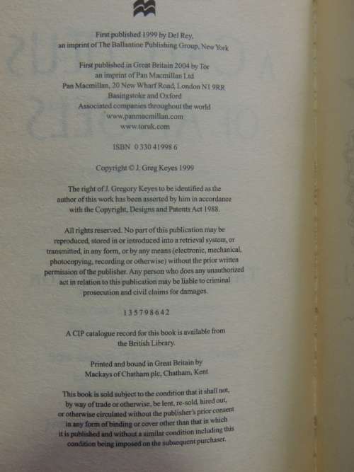 A Calculus of Angels - Book 2 The Age of Unreason - Greg Keys