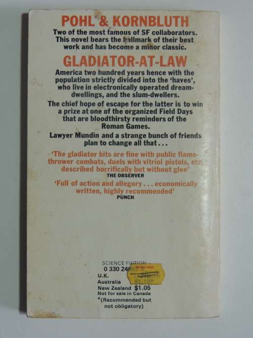 Gladiator-At-Law- Frederik Pohl, CM Kornbluth