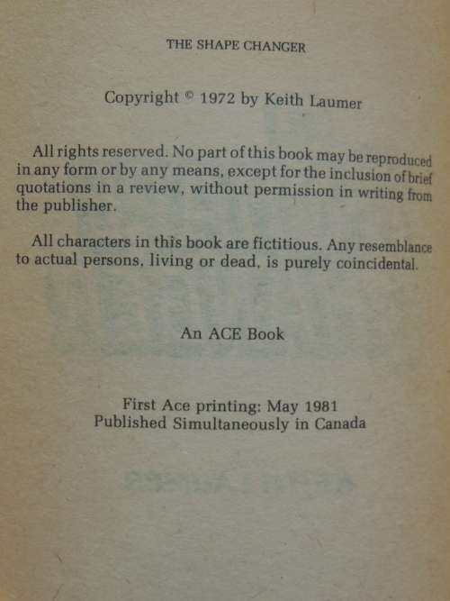 The Shape Changer - Keith Laumer