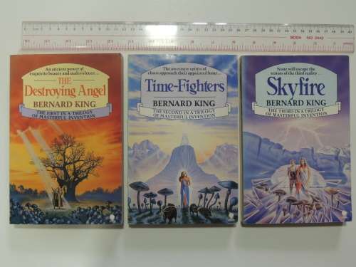 Masterful Invention Trilogy - The Destroying Angel, Time - Fighters, Skyfire - Bernard King -3 Books