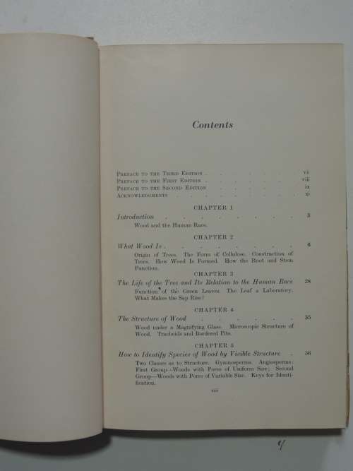 Wood Technology - Constitution, Properties and Uses - 3rd ed. 1951- Harry Donald Tieman