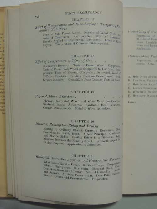 Wood Technology - Constitution, Properties and Uses - 3rd ed. 1951- Harry Donald Tieman