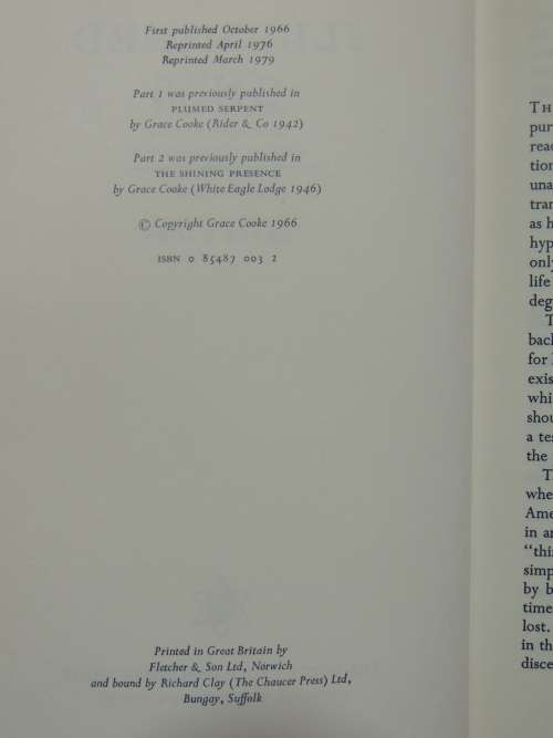 The Illumined Ones - Grace Cooke`s Memories of Reincarnation 1979