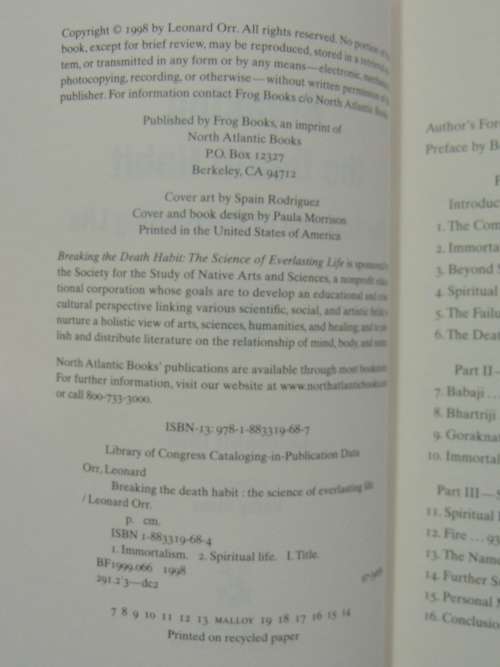 Breaking The Death Habit - The Science of Everlasting Life - Leonard Orr