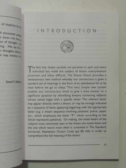 The Dream Oracle - A Unique Guide to Interpreting Message Bearing Dreams David Melbourne, Dr Keith H
