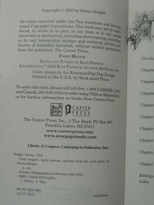 Faery Magick - Spells, Potions, Lore from the Earth Spirits