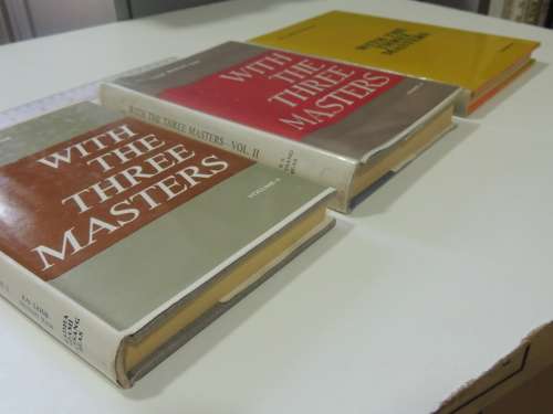 With The Three Masters -Being Extracts from Private Diary of Rai Sahib 3 Vol`s -Rai Sahib Munshi Ram