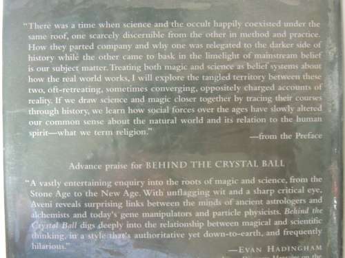 Behind The Crystal Ball  Magic, Science, And The Occult From Antiquity To The New Age -Anthony Aveni
