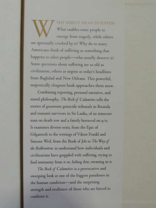 The Book Of Calamities - Five Questions About Suffering And Its Meaning- Peter Trachtenberg