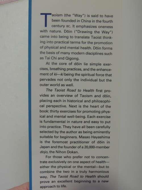 The Taoist Road To Health The Doin Method - Masao Hayashima