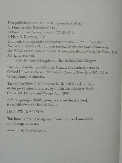 Faith, Unity, Discipline - The ISI Of Pakistan - Hein G. Kiessling
