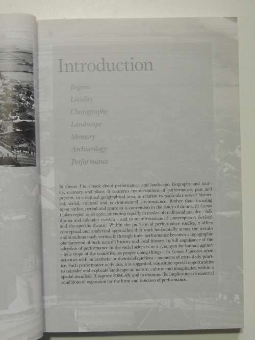 `In Comes I` - Performance, Memory & Landscape- Mike Pearson