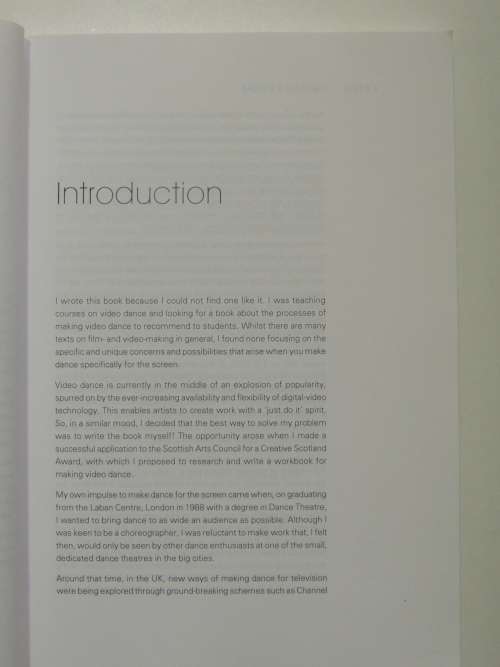 Making Video Dance - A  Step by Step Guide Creating Dance for the Screen - Katrina McPherson