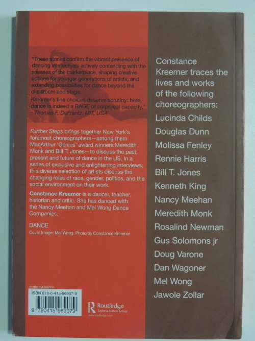 Further Steps 2 - 14 Choreographers on What`s the Rage in Modern Dance - Contance Kreemer BOOK