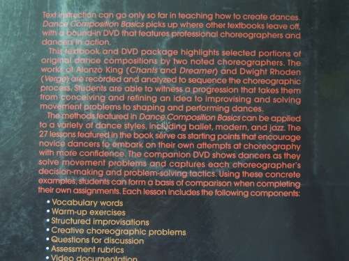 Dance Composition Basics - Capturing the Choreographer`s Craft - Pamela Anderson Sofras - plus CD