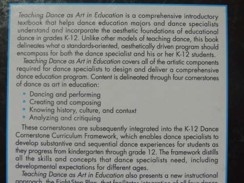Teaching Dance as Art in Edcation - Brenda Pugh McCutchen
