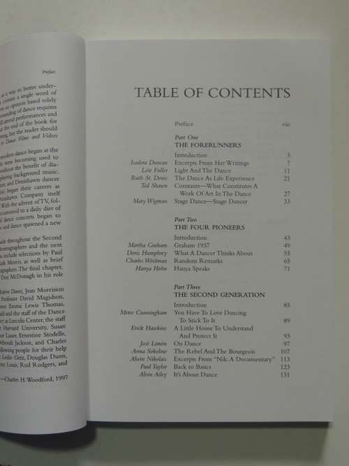 The Vision of Modern Dance, In the Words of its Creators- Ed.Jean Morrison Brown, Naomi Mindlin, C W