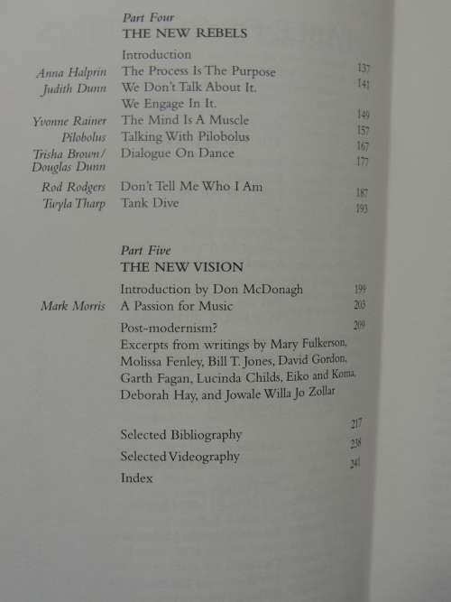 The Vision of Modern Dance, In the Words of its Creators- Ed.Jean Morrison Brown, Naomi Mindlin, C W