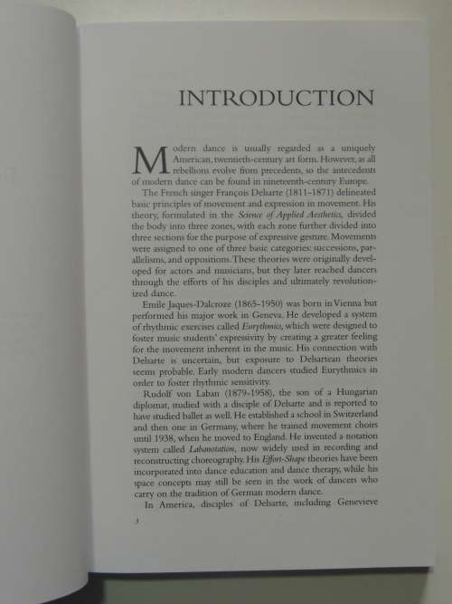 The Vision of Modern Dance, In the Words of its Creators- Ed.Jean Morrison Brown, Naomi Mindlin, C W