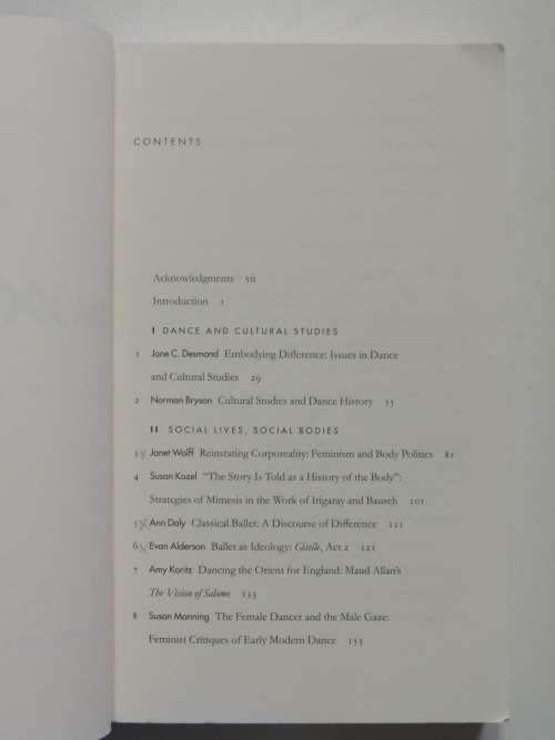 Meaning in Motion - New Cultural Studies of Dance - Ed. Jane C Desmond BOOK