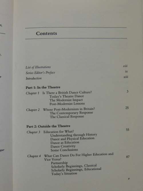 Dance as Education - Towards a National Dance Culture - Peter Brinson BOOK