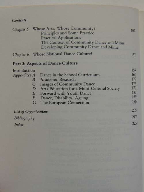 Dance as Education - Towards a National Dance Culture - Peter Brinson BOOK