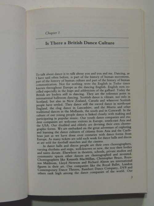 Dance as Education - Towards a National Dance Culture - Peter Brinson BOOK