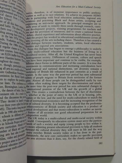 Dance as Education - Towards a National Dance Culture - Peter Brinson BOOK