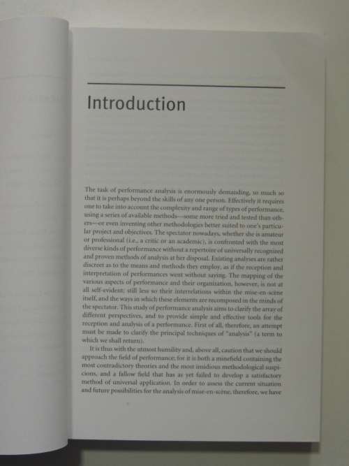 Analyzing Performance - Theater, Dance, and Film- Patrice Pavis BOOK