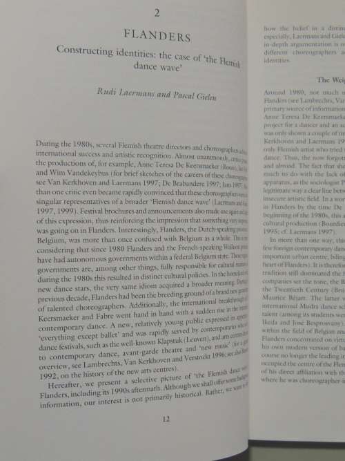 Europe Dancing, Perspectives onTheatre Dance& Cultural Identity - Ed. Andree Grau, Steph Jordan BOOK