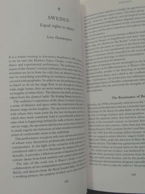Europe Dancing, Perspectives onTheatre Dance& Cultural Identity - Ed. Andree Grau, Steph Jordan BOOK