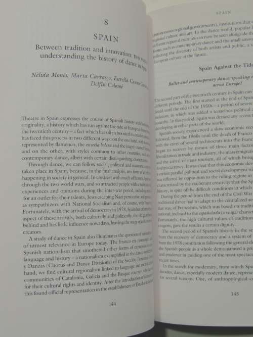 Europe Dancing, Perspectives onTheatre Dance& Cultural Identity - Ed. Andree Grau, Steph Jordan BOOK