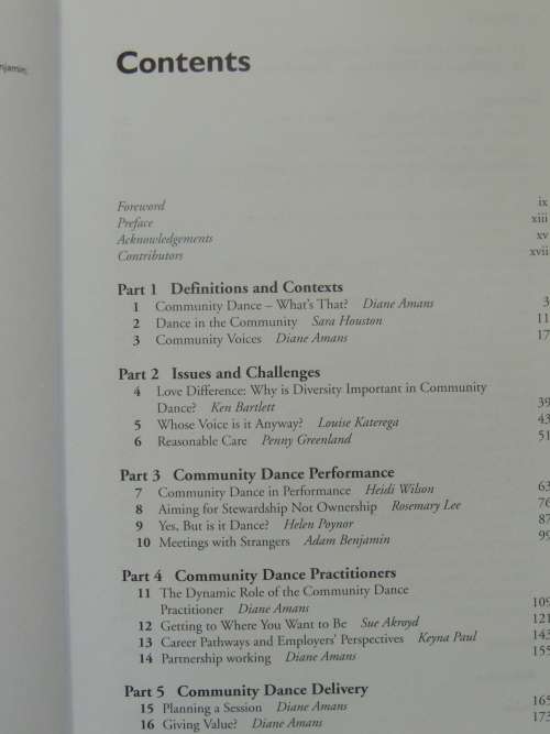 An Introduction to Community Dance Practice - Diane Amans