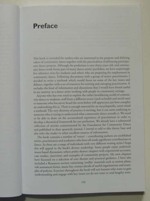 An Introduction to Community Dance Practice - Diane Amans