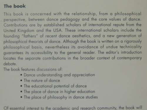 Dance, Education and Philosphy - Graham McFee