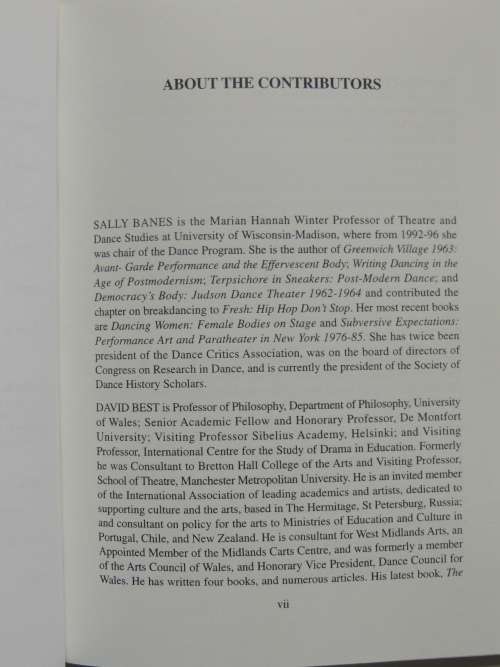 Dance, Education and Philosphy - Graham McFee