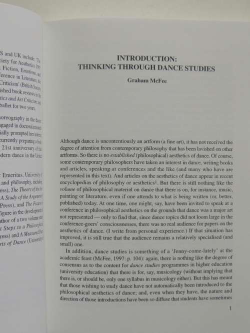 Dance, Education and Philosphy - Graham McFee