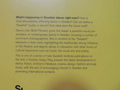 Contemporary Dance in Sweden - Bodil Persson