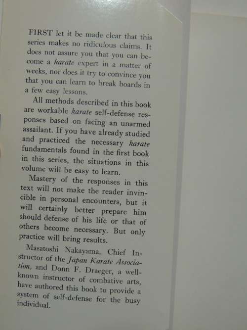 Practical Karate Against the Unarmed Assailant - M Nakayama, Donn F Draeger