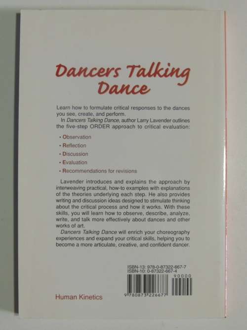 Dancers Talking Dance, Critical Evaluation in the Choreography ClassLarry Lavender