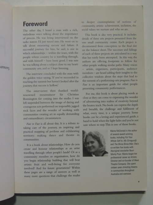 Face to Face , Making Dance & Theatre in Community - Judi Fisher, Beth Shelton