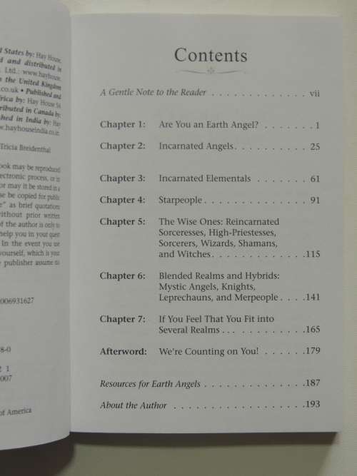 Realms of Earth Angels,More Incarnated Angels,Elementals,Wizards, &Other Lightworkers -Doreen Virtue
